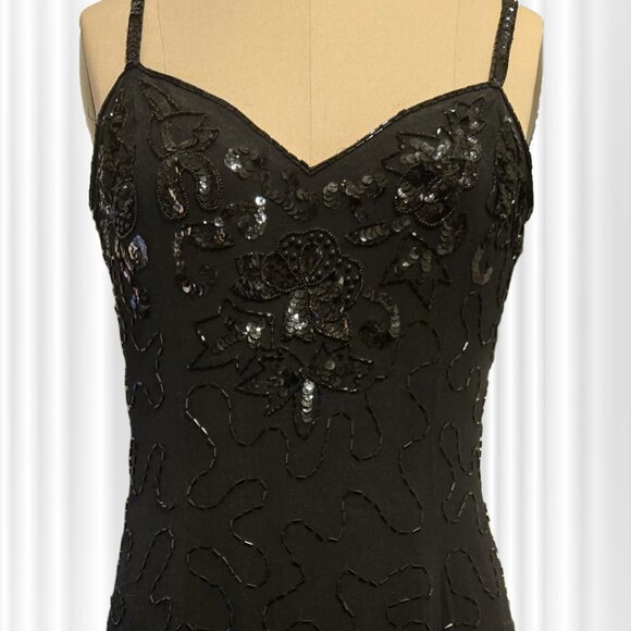 90's Rampage Sequin Silk Mini Dress - Picture 5 of 5